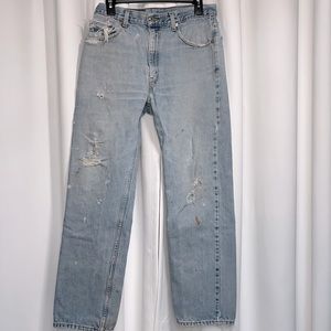 Levi’s 505 Regular Fit Vintage Distressed denim  34x30